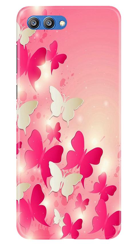 White Pick Butterflies Case for Honor View 10