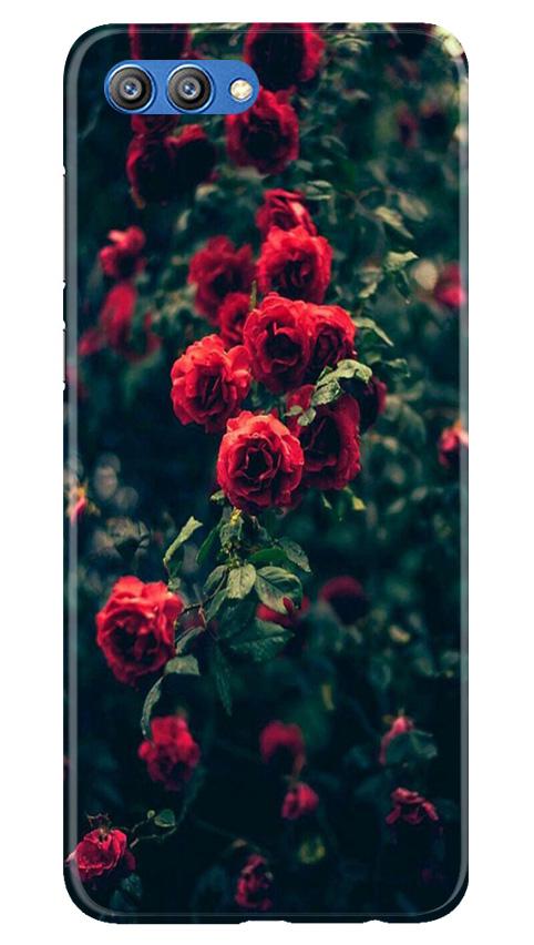 Red Rose Case for Honor View 10