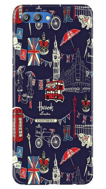 Love London Mobile Back Case for Honor View 10 (Design - 75)