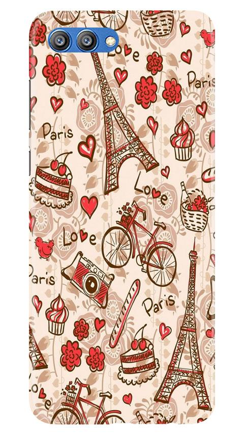 Love Paris Case for Honor View 10  (Design - 103)