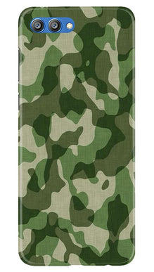 Army Camouflage Mobile Back Case for Honor View 10  (Design - 106)