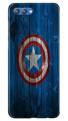 Captain America Superhero Mobile Back Case for Honor View 10  (Design - 118)