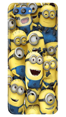 Minions Mobile Back Case for Honor View 10  (Design - 127)