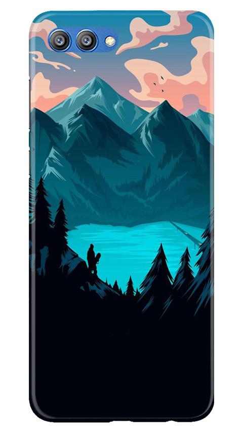 Mountains Case for Honor View 10 (Design - 186)