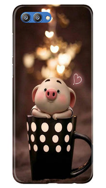 Cute Bunny Mobile Back Case for Honor View 10 (Design - 213)