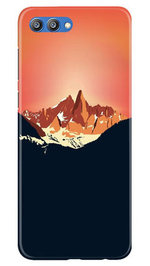 Mountains Mobile Back Case for Honor View 10 (Design - 227)