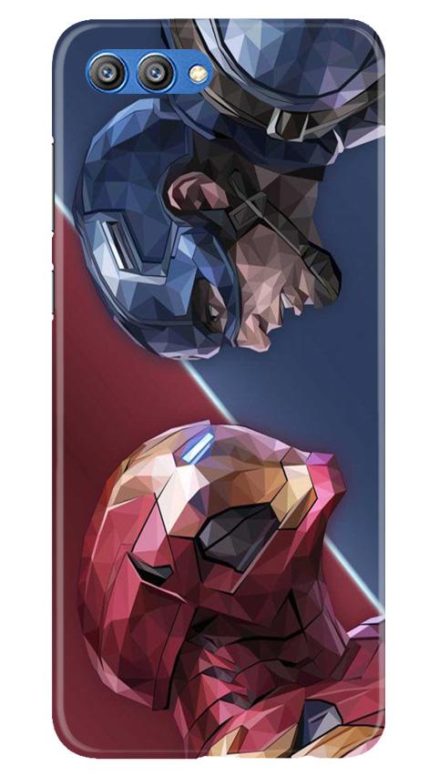 Ironman Captain America Case for Honor View 10 (Design No. 245)