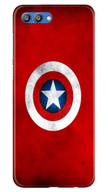 Captain America Mobile Back Case for Honor View 10 (Design - 249)