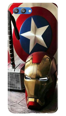 Ironman Captain America Mobile Back Case for Honor View 10 (Design - 254)