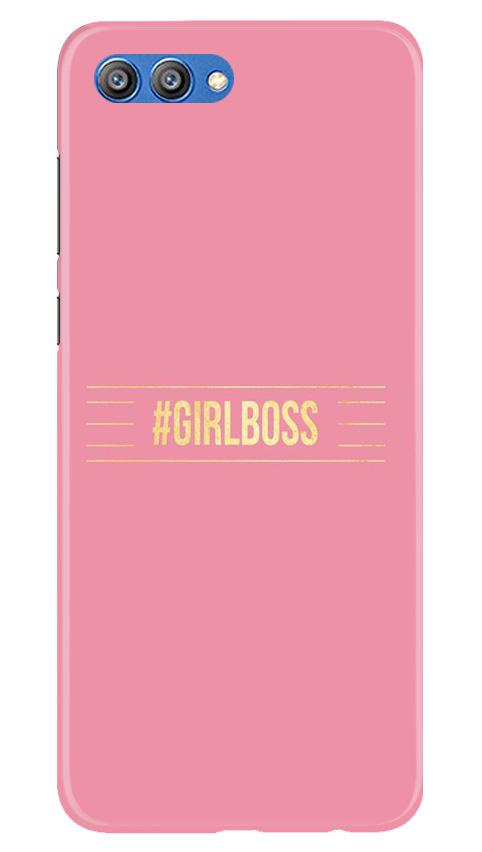 Girl Boss Pink Case for Honor View 10 (Design No. 263)