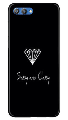 Sassy and Classy Mobile Back Case for Honor View 10 (Design - 264)