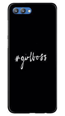 #GirlBoss Mobile Back Case for Honor View 10 (Design - 266)