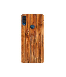 Wooden Texture Mobile Back Case for Moto One Vision (Design - 376)