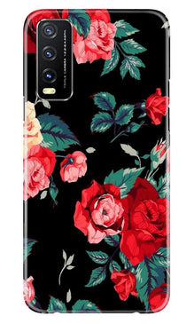 Red Rose2 Mobile Back Case for Vivo Y20 (Design - 81)