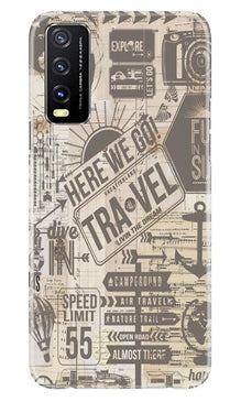 Travel Mobile Back Case for Vivo Y20  (Design - 104)