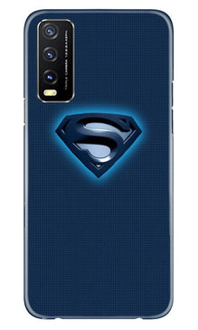 Superman Superhero Mobile Back Case for Vivo Y20  (Design - 117)