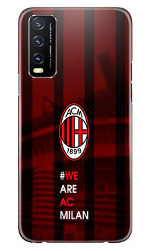 AC Milan Mobile Back Case for Vivo Y20  (Design - 155)