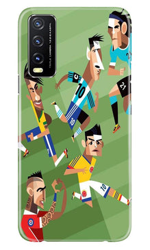 Football Mobile Back Case for Vivo Y20  (Design - 166)