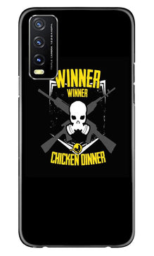 Winner Winner Chicken Dinner Mobile Back Case for Vivo Y20  (Design - 178)