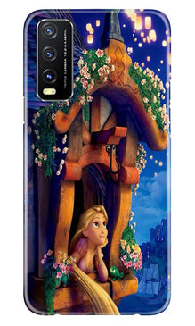 Cute Girl Mobile Back Case for Vivo Y20 (Design - 198)