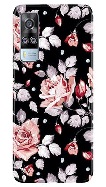 Pink rose Mobile Back Case for Vivo Y51 (Design - 12)