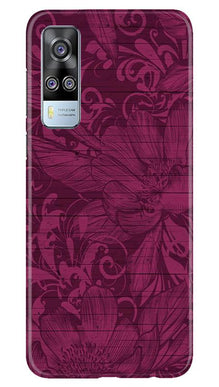 Purple Backround Mobile Back Case for Vivo Y51 (Design - 22)