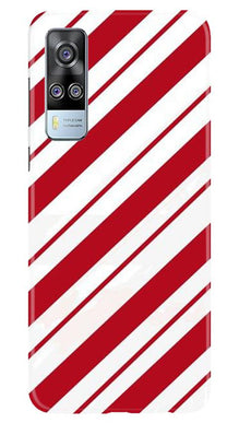 Red White Mobile Back Case for Vivo Y51 (Design - 44)