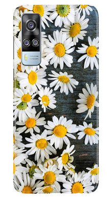 White flowers2 Mobile Back Case for Vivo Y51 (Design - 62)