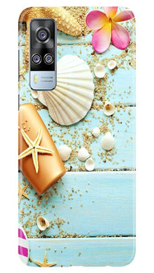 Sea Shells Mobile Back Case for Vivo Y51 (Design - 63)