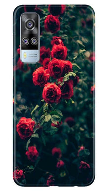 Red Rose Mobile Back Case for Vivo Y51 (Design - 66)