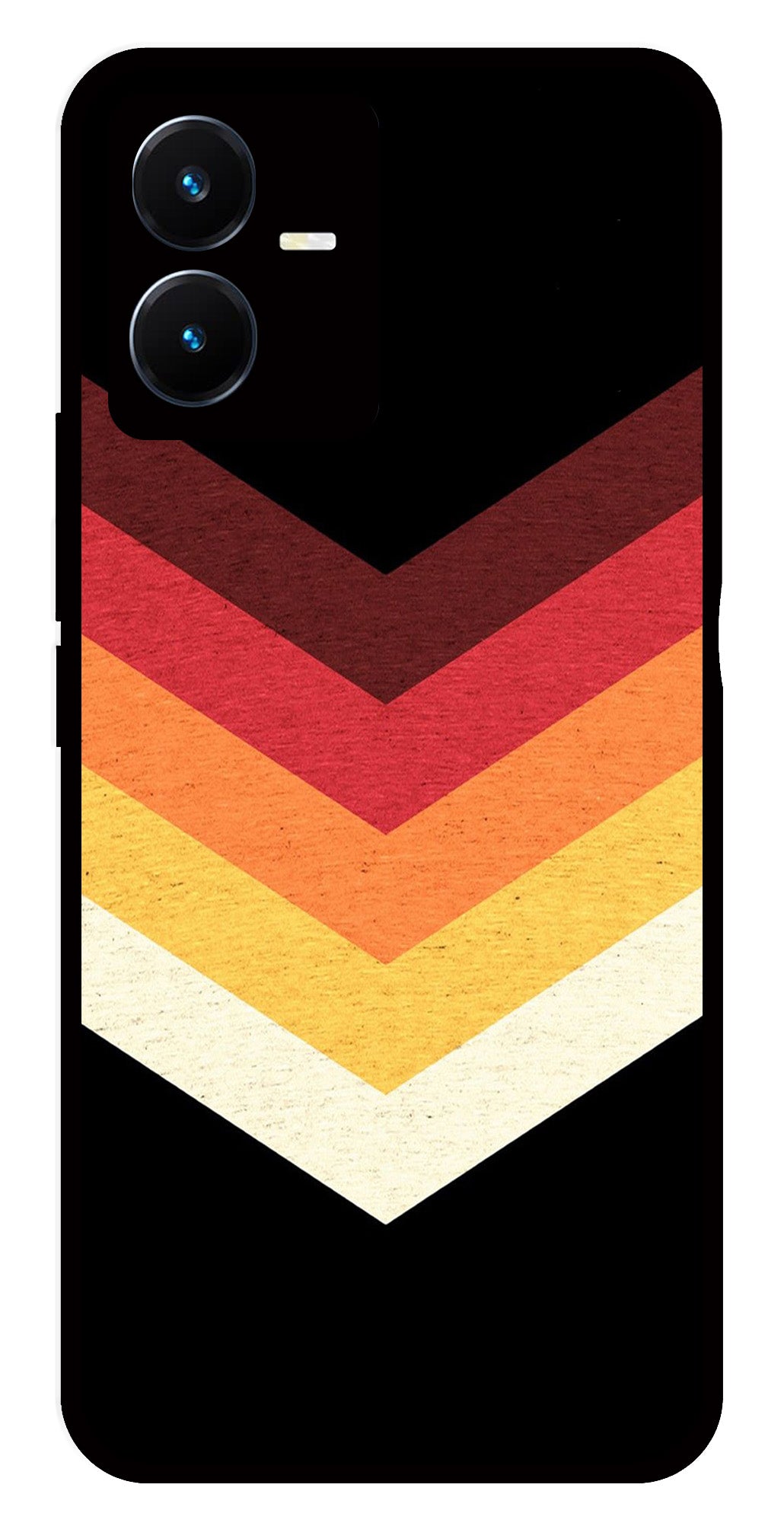 MultiColor Arrow Metal Mobile Case for Vivo Y22   (Design No -04)