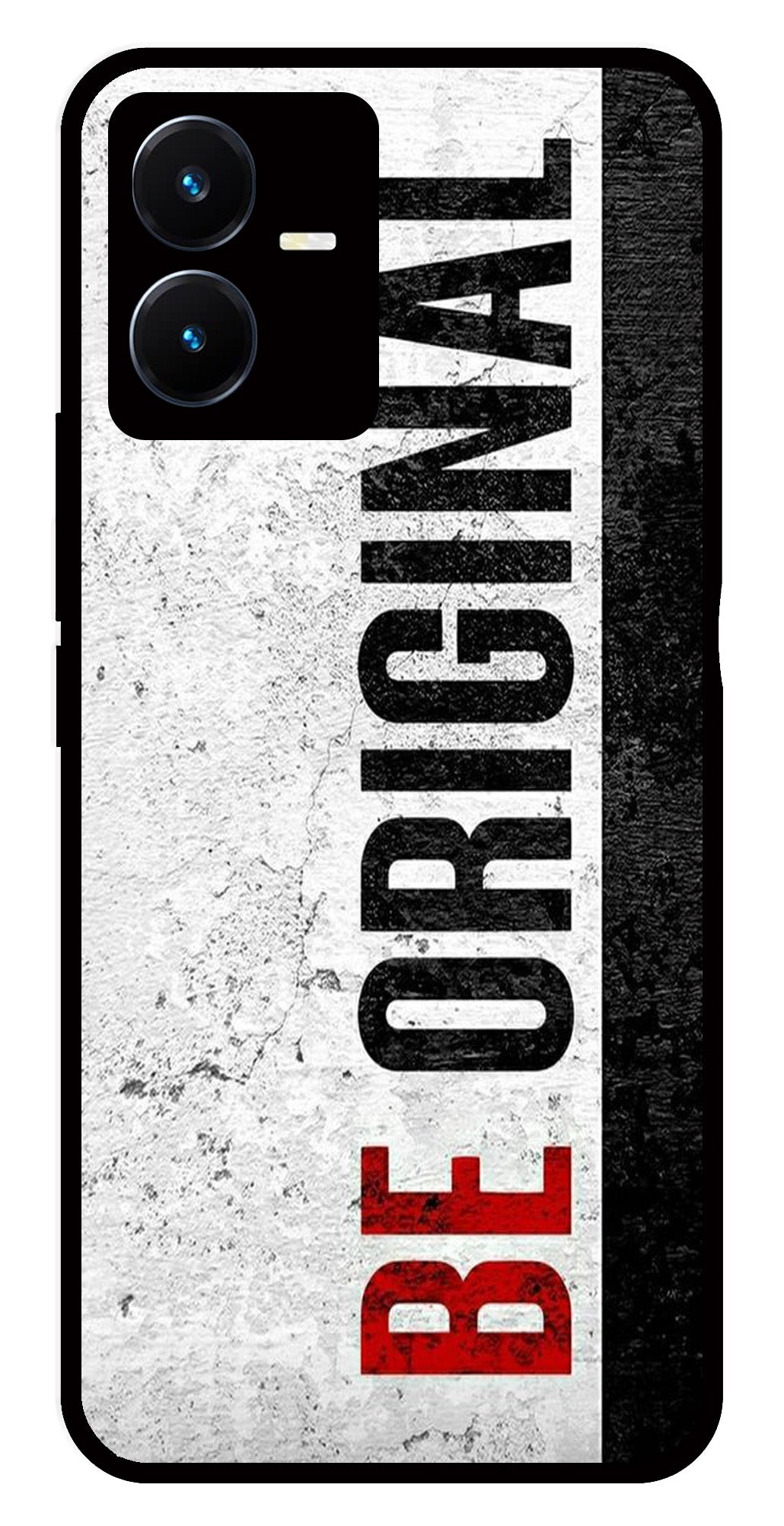 Be Original Metal Mobile Case for Vivo Y22   (Design No -38)