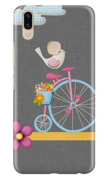 Sparron with cycle Mobile Back Case for Zenfone 5z (Design - 34)