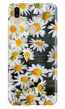 White flowers2 Mobile Back Case for Zenfone 5z (Design - 62)