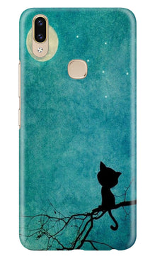Moon cat Mobile Back Case for Zenfone 5z (Design - 70)