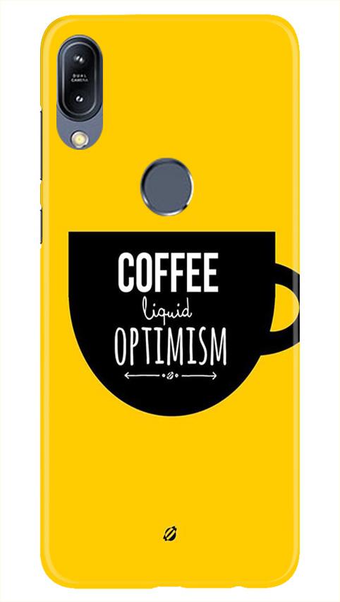 Coffee Optimism Mobile Back Case for Vivo Y11 (Design - 353)