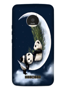 Panda Moon Mobile Back Case for Moto Z3 Play (Design - 318)
