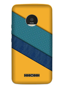 Diagonal Pattern Mobile Back Case for Moto Z3 Play (Design - 370)